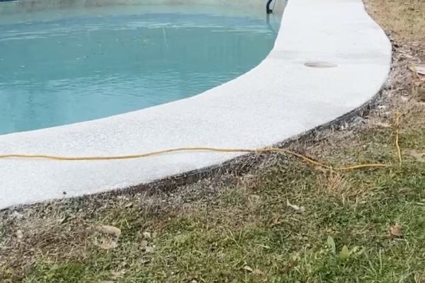 These are the separate steps of repairing a deck and spraying it with a spray deck texture - 5